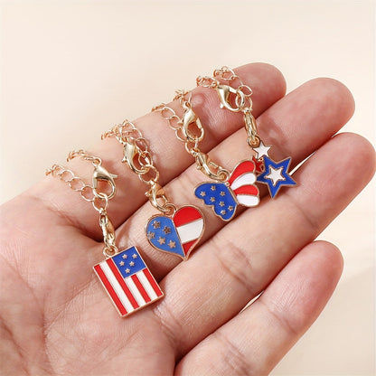 1SET Mixed Shape Pendant Chain Set
