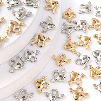 Love Lock Wing CCB Pendants