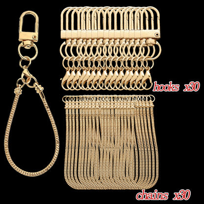 Blank Beadable Keychain Set