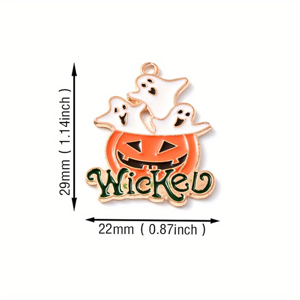 Halloween Alloy Enamel Pendants
