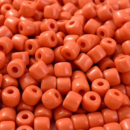 Cream Acrylic Tube Spacer Beads