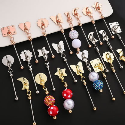 Beadable Self-Adhesive Keychain Hooks