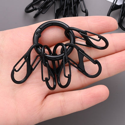 Black Alloy Double-Head Key Rings
