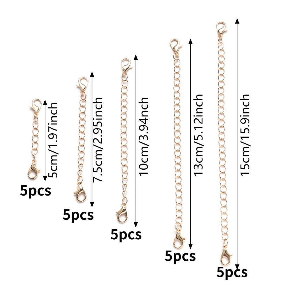 Gold White K Lobster Clasp Chains