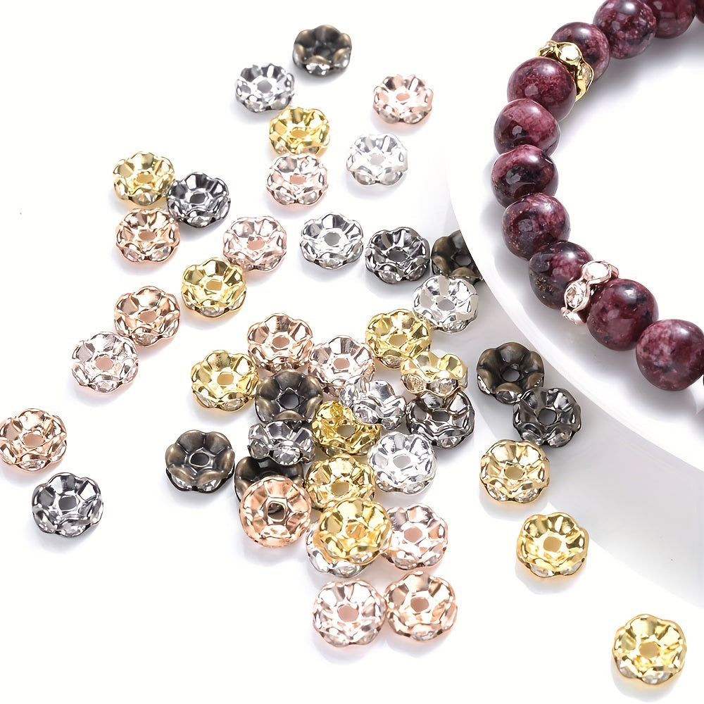 Metal Czech Flower Spacer Beads