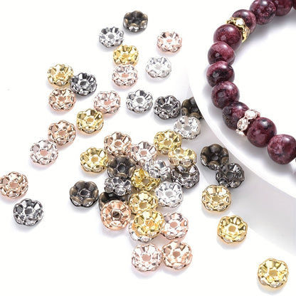 Metal Czech Flower Spacer Beads