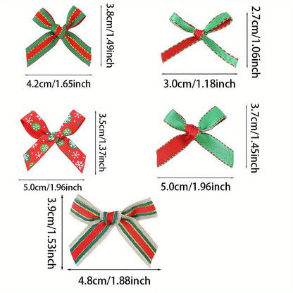 Christmas Mini Satin Ribbon Bows