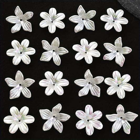 10PCS 25/26mm AB Flower Acrylic Bead Set