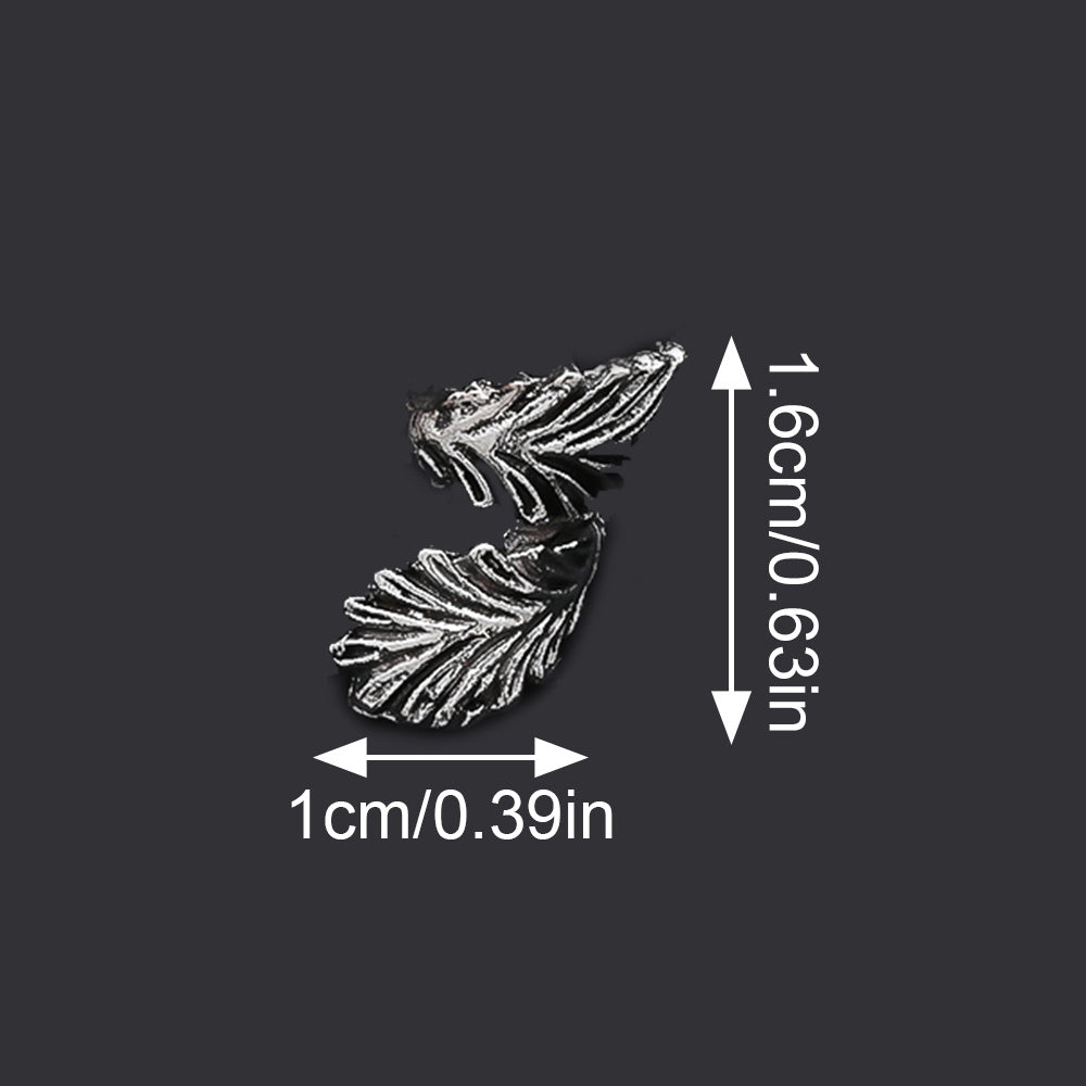 Feather Alloy Spacer Beads