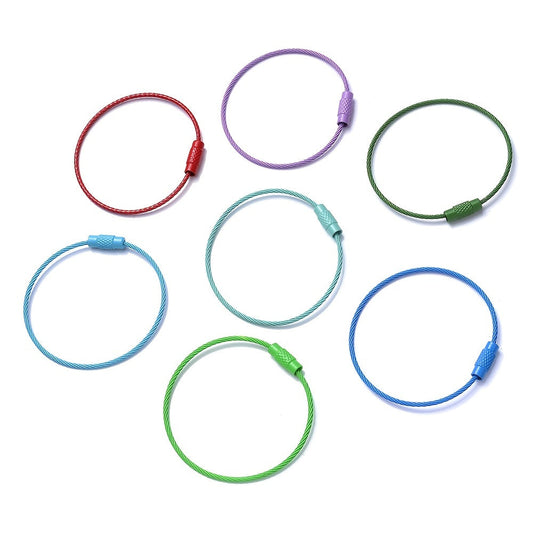 Large Round Stainless Steel Key Rings