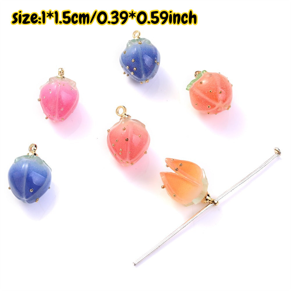 Acrylic Flower Bud Charms
