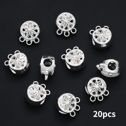 20/40/60PCS Boho Silver-Tone Dreamcatcher Charms & Spacer Beads