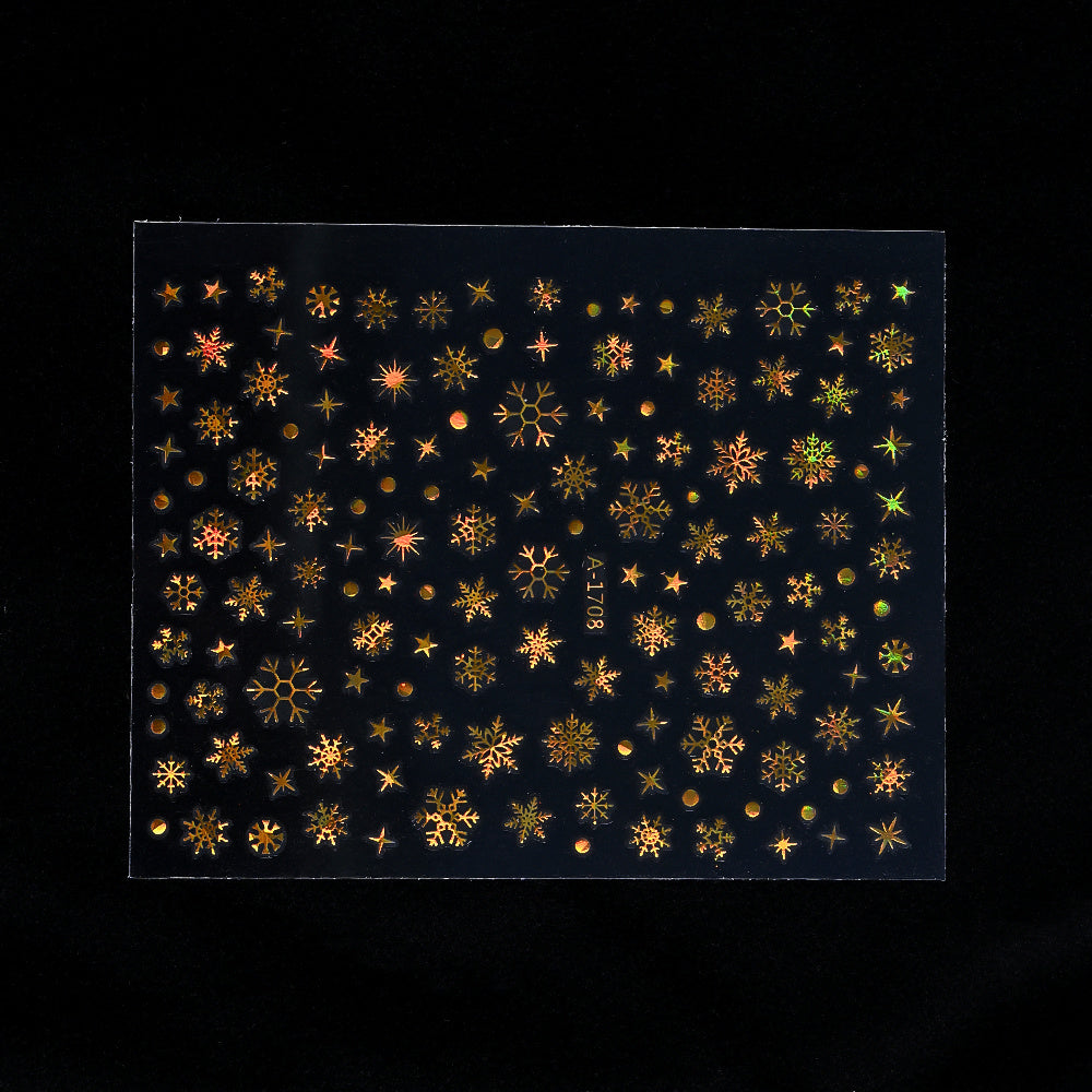 Gold Pattern Manicure Stickers
