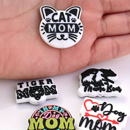 Silicone Alphabet Animal Beads Set