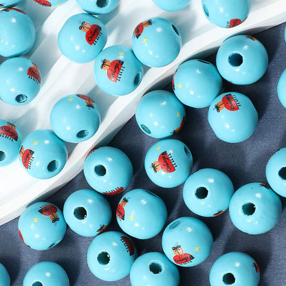 Mixed Round Wooden Beads