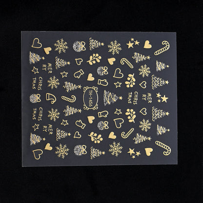 Gold Pattern Manicure Stickers