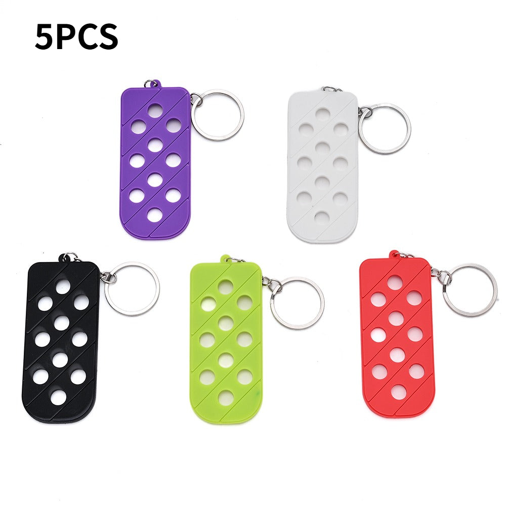 Soft Rubber Hole Keychain Charms