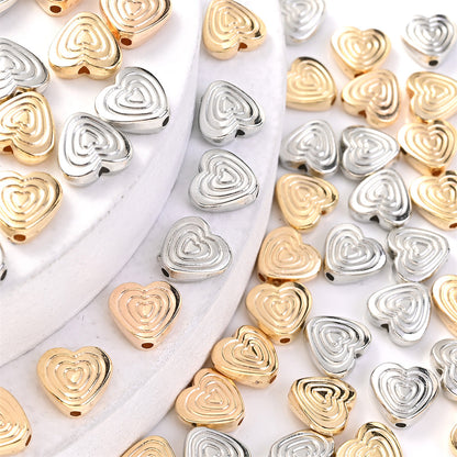 CCB Heart Spacer Beads