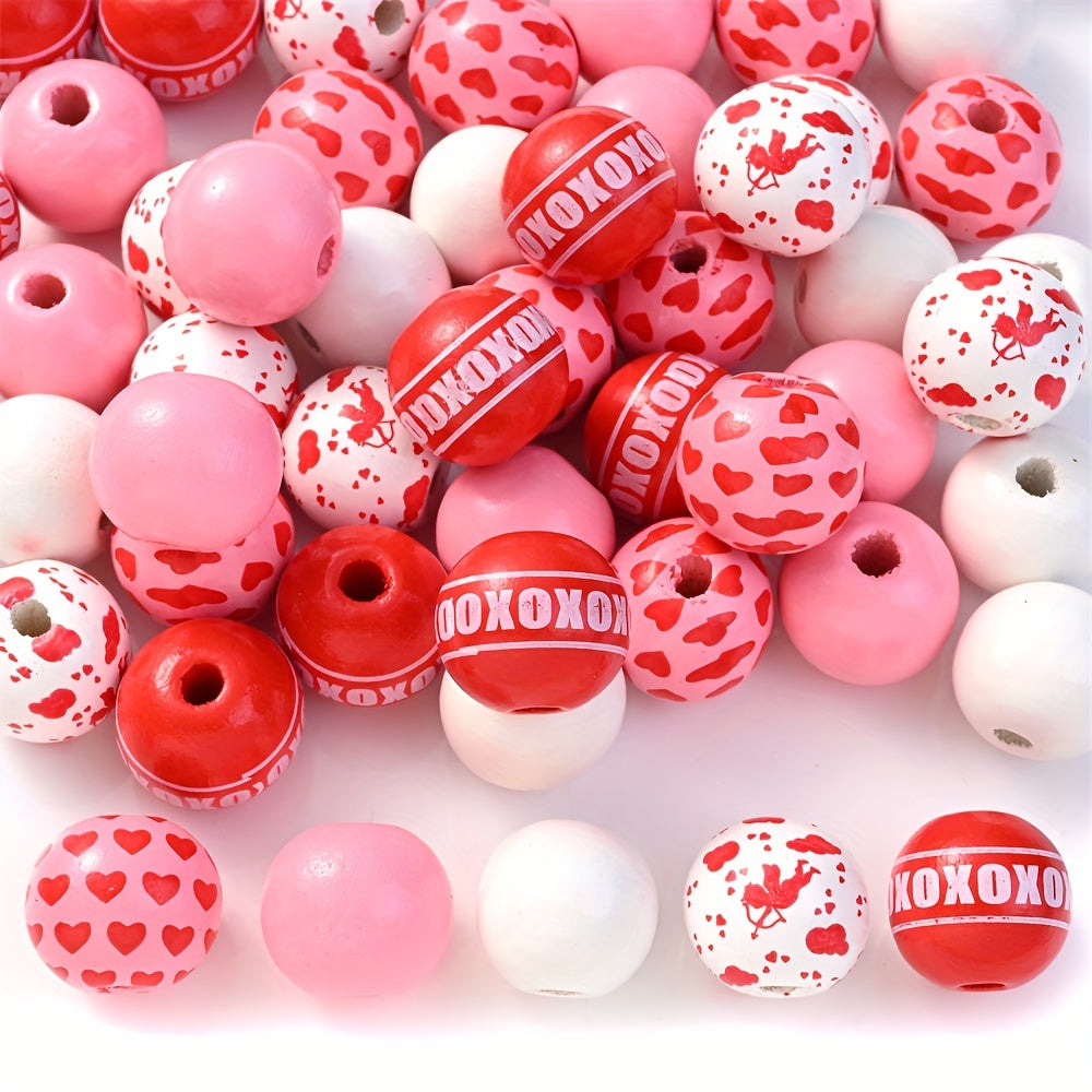 Creative Pattern Wooden Beads