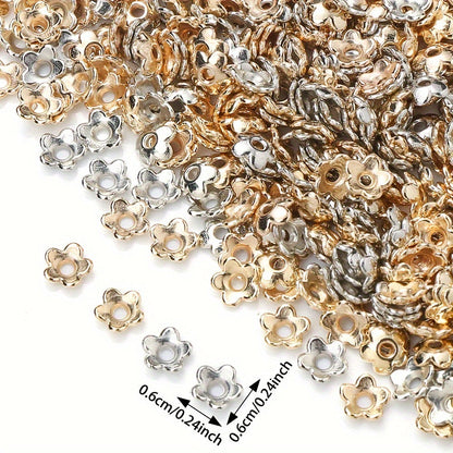 Five-Petal Flower Plastic Spacer Beads