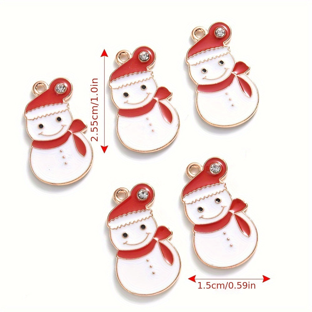 Mixed Metal Christmas Pendants