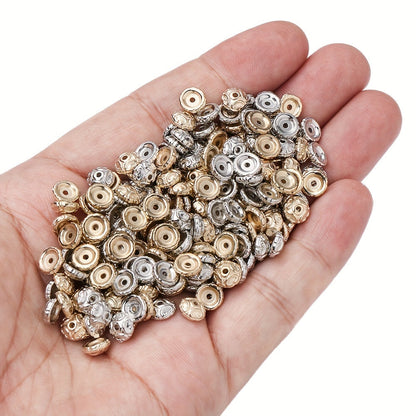 100PCS 7mm Semicircular Pattern Plastic Bead Set