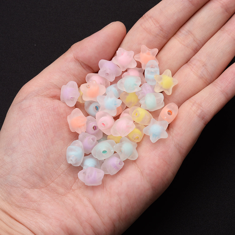 11 mm Acrylic Star Spacer Beads