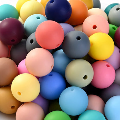 12 mm Round Silicone Beads