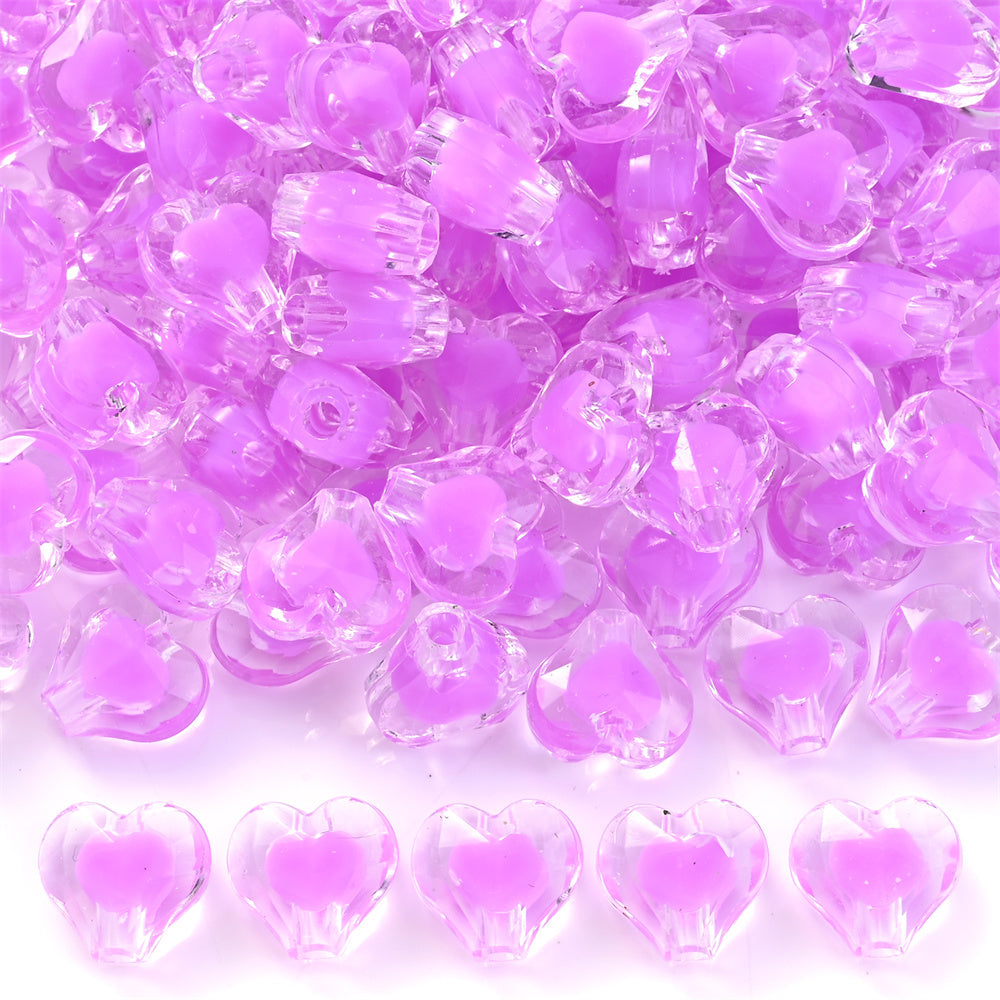 Acrylic Sweet Love AB Beads