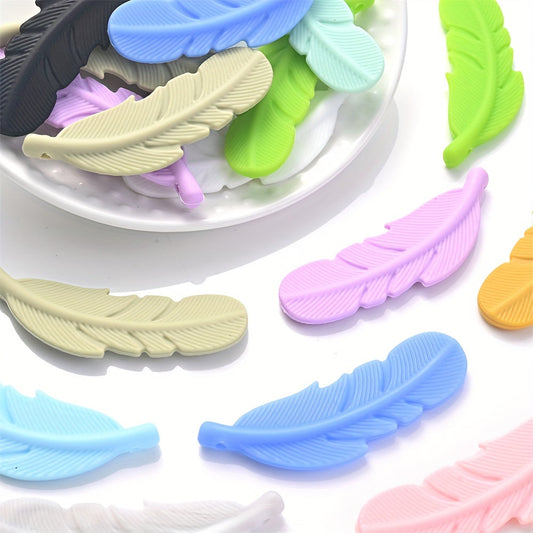 Silicone Feather Pendants