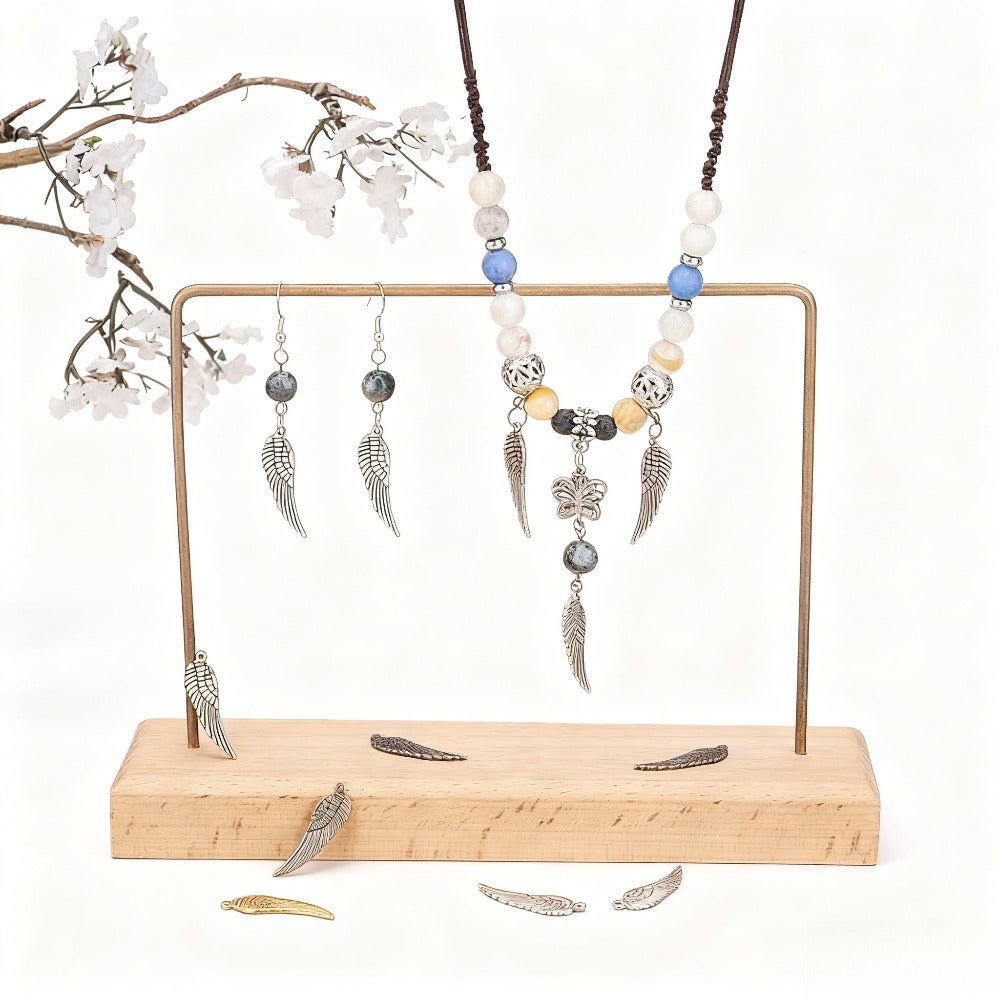 Vintage Alloy Wing Pendants