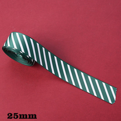 Christmas Striped Ribbon