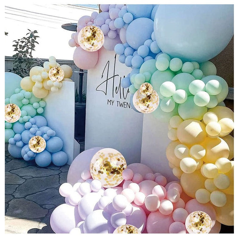 Macaron Rainbow Balloon Arch Kit