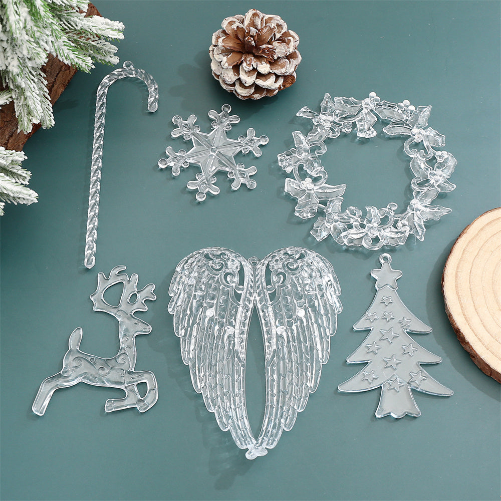 Clear Acrylic Christmas Decorative Accessories