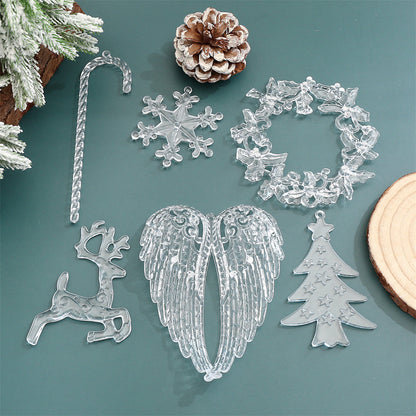Clear Acrylic Christmas Decorative Accessories