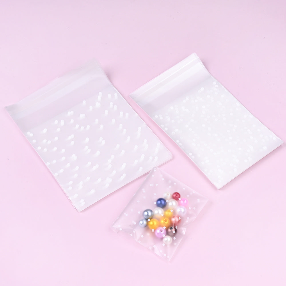 Frosted Self-Sealing Jewelry Bags