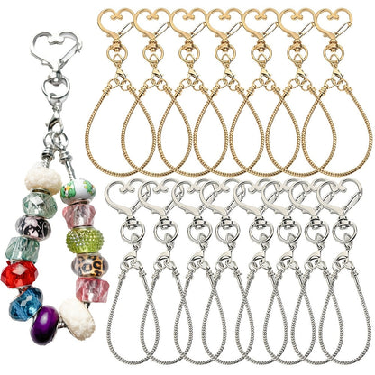 Blank Beadable Keychain Set