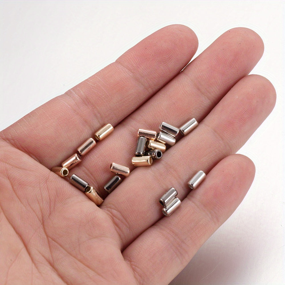800pcs Multicolor Cylinder Tube Beads Loose Spacer CCB Beads