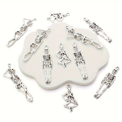 Ancient Silver Skull Alloy Pendants