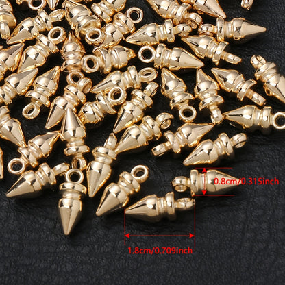 Gold & Silver CCB Plastic Pendants