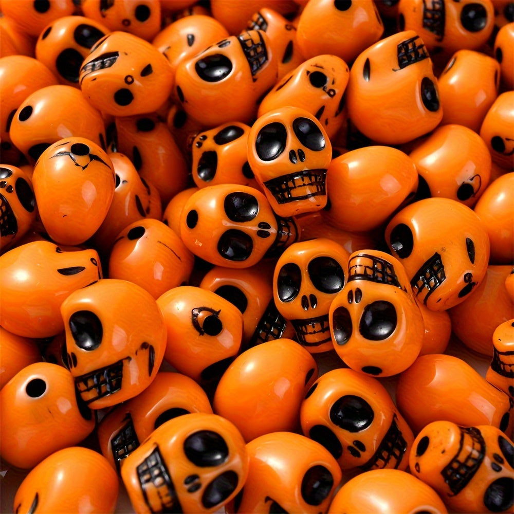 Halloween Skull Acrylic Beads