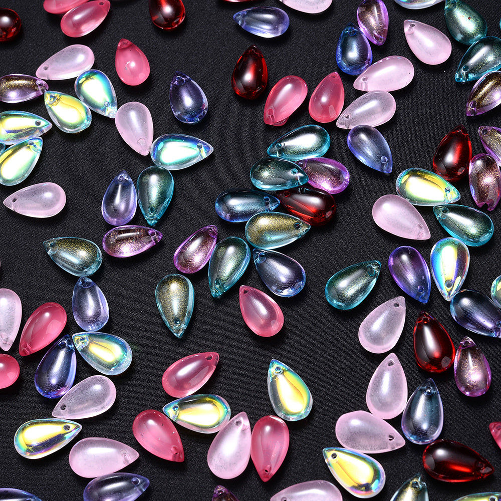 Mixed Water Drop Glass Beads