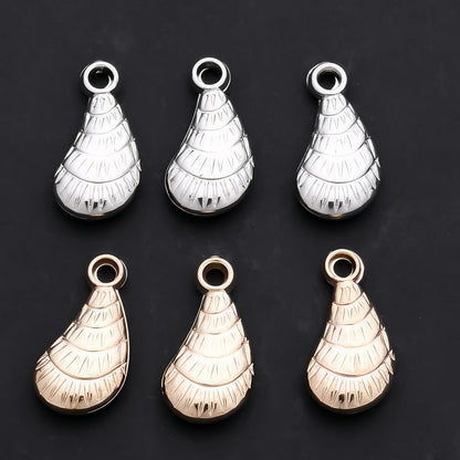 20/50PCS Gold & Silver CCB Seashell Pendant Charms