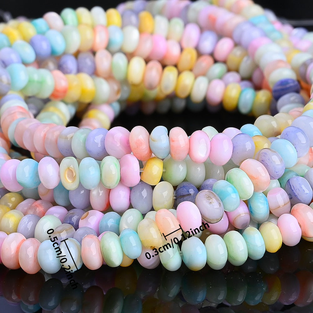 Translucent Abacus Wheel Beads