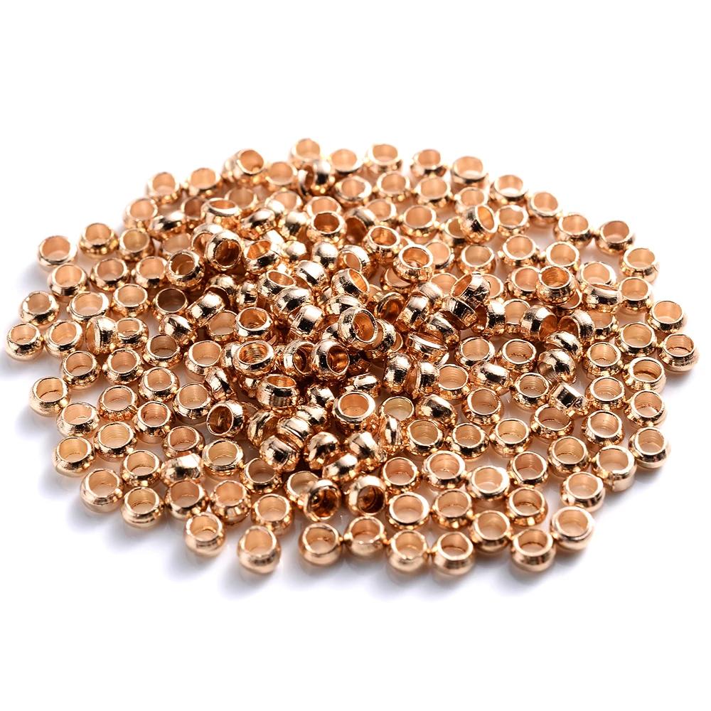 Copper Ball Crimp Beads