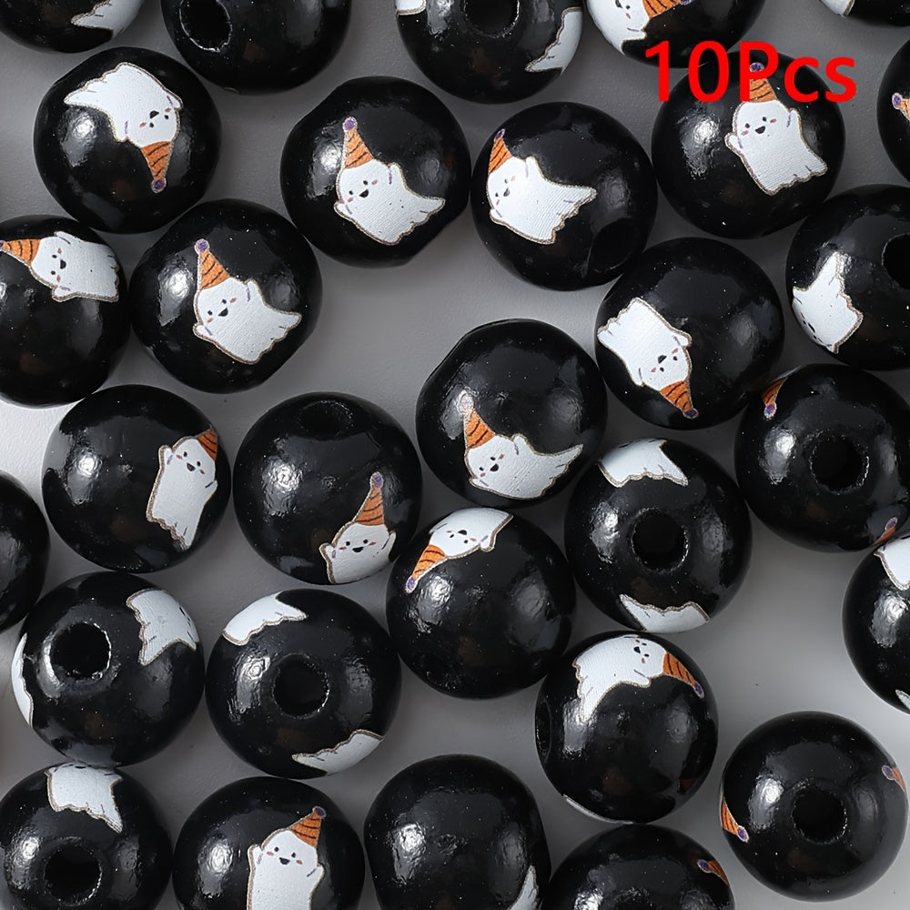 Halloween Wooden Beads