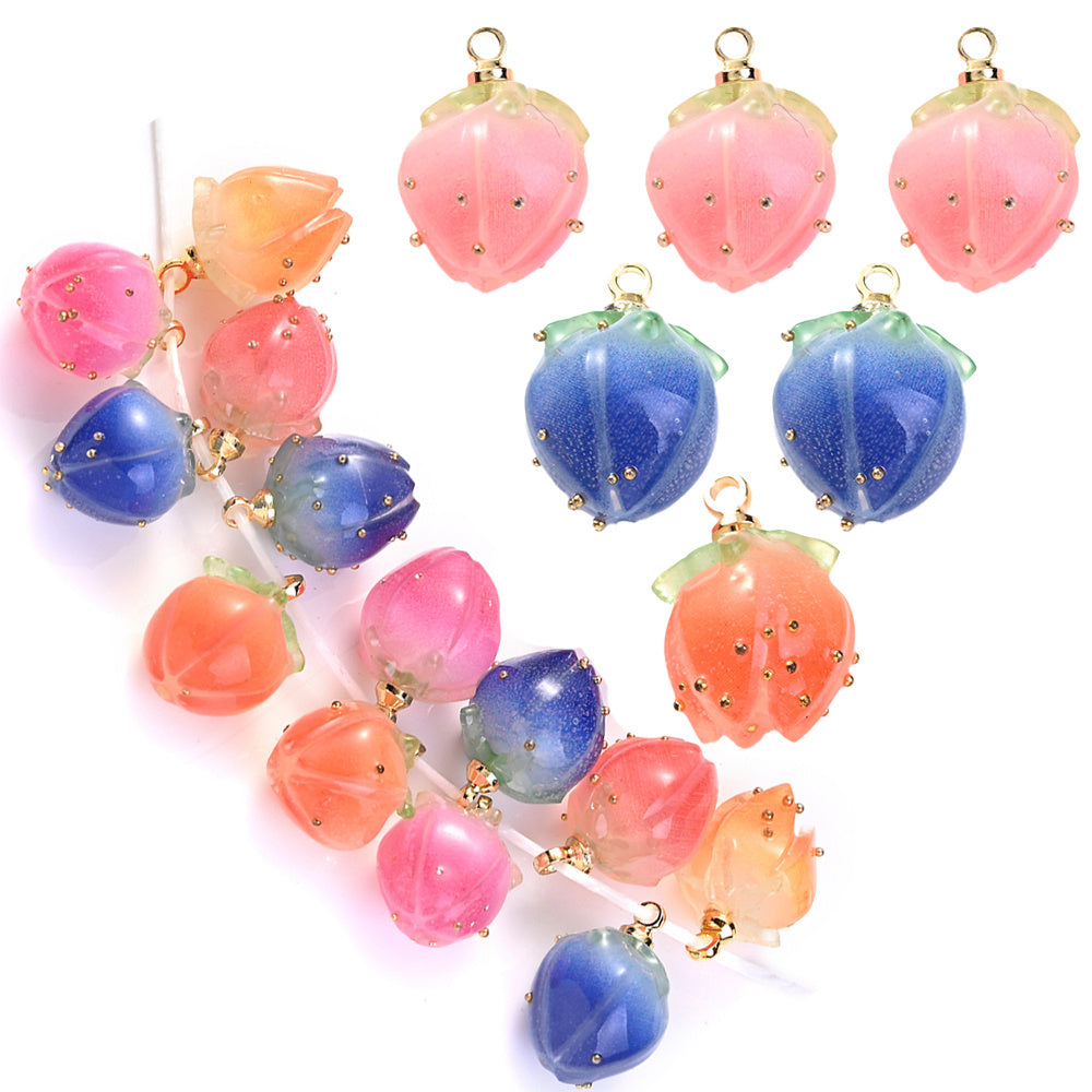 Acrylic Flower Bud Charms