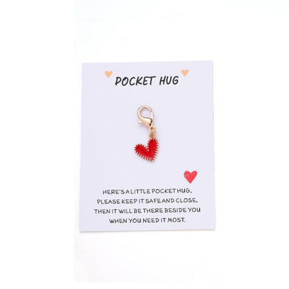 Heart Keychain with Thank You Card