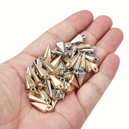 Gold & Silver CCB Plastic Pendants