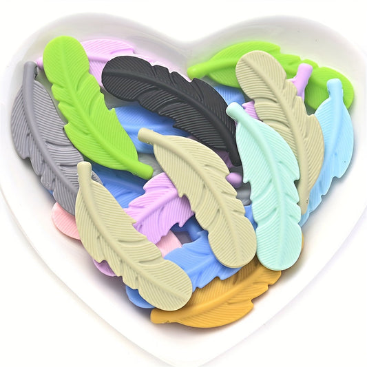 Silicone Feather Pendants